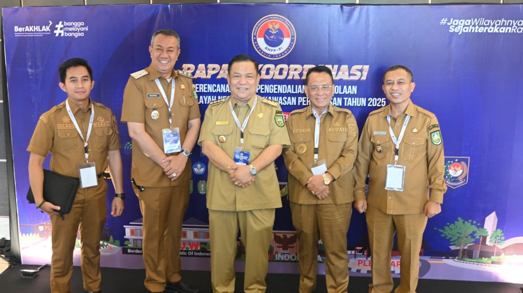 Bupati Rohil Bistamam Hadiri Rakor Pengelolaan Batas Wilayah Negara dan Kawasan