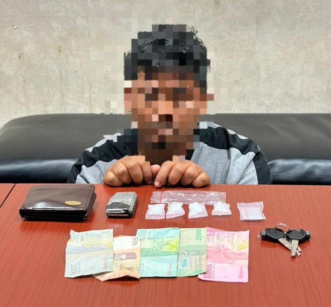 Polsek Bangko Amankan Terduga Pelaku Penyalahgunaan Narkotika Jenis Sabu
