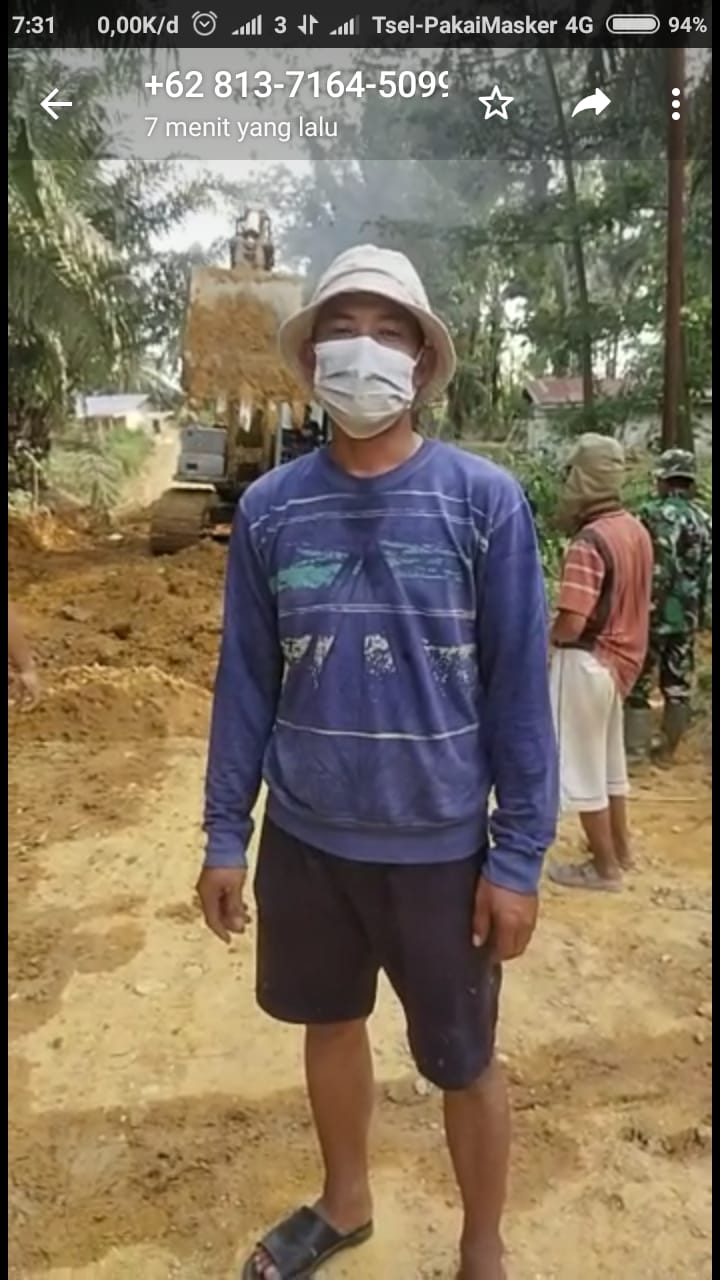 Aukas jalan dibangun di desanya, Supriadi ucapkan terima kasih pada TNI
