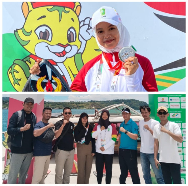 Boni Shafira Atlet Ski Air Rokan Hilir Peraih Medali Perak di PON 2024
