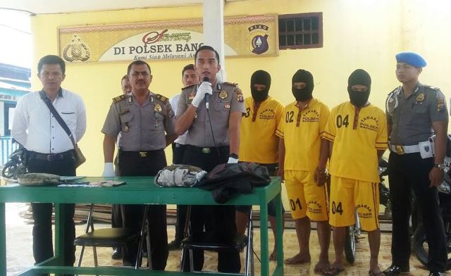 Polsek Bangko Bekuk Tiga Pengedar Narkotika Jenis Daun Ganja