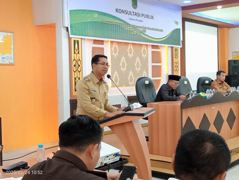 Wabup Rohil Buka Resmi Konsultasi Publik Penyusunan Rencana RKPD 2026