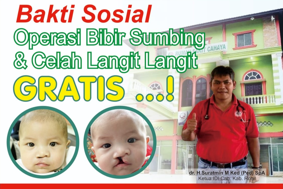IDI Rohil Gelar Oprasi Bibir Sumbing Gratis