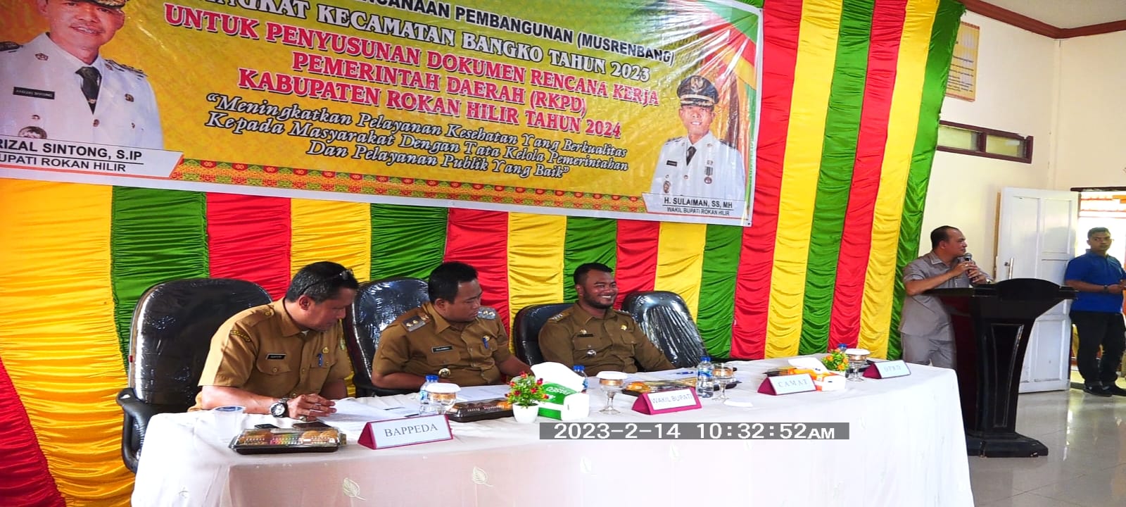 Wabup Rohil H Sulaiman Azhar Buka Musrembang Kecamatan Bangko