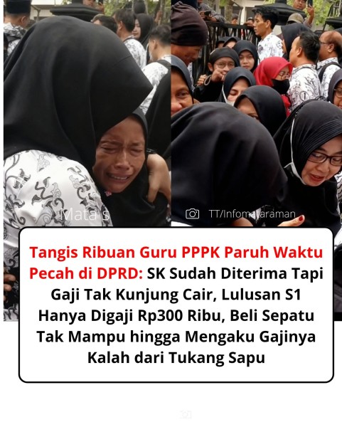 Jauh Dari Kata Sejahtera Nasib Ratusan Guru PPPK Paruh Waktu Terima Gaji Rp300 ribu