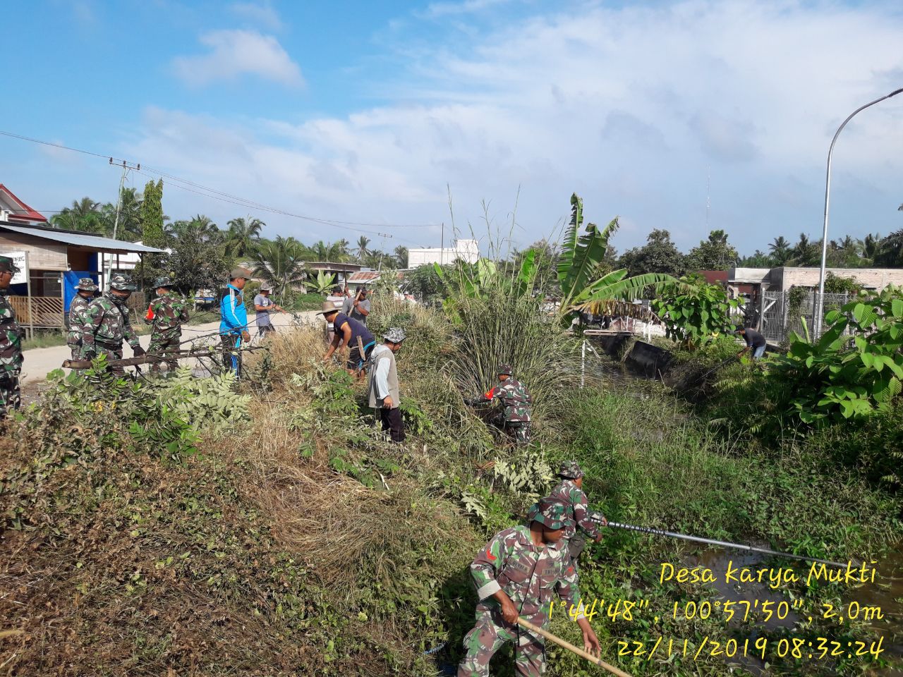 Cegah Banjir, Koramil 05/RM Laksanakan Goro Bersama Warga
