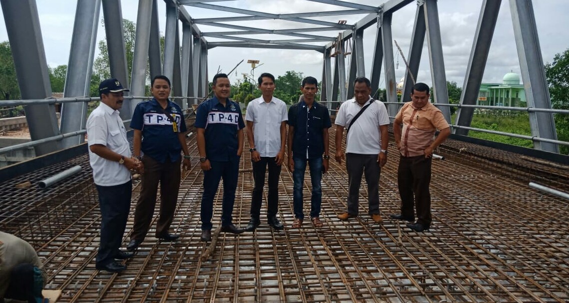 Proyek Jembatan Depan Kantor Kodim Lolos Verifikasi Tim TP4D Kejari Rohil