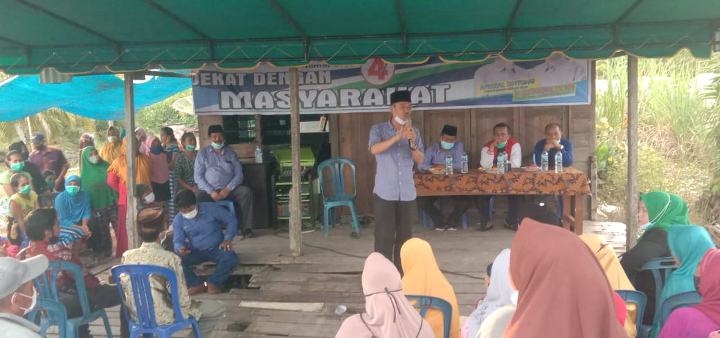 Jika Pilih AMAN, Afrizal Sintong Jamin Banjir Di Parit Aman Akan Hilang