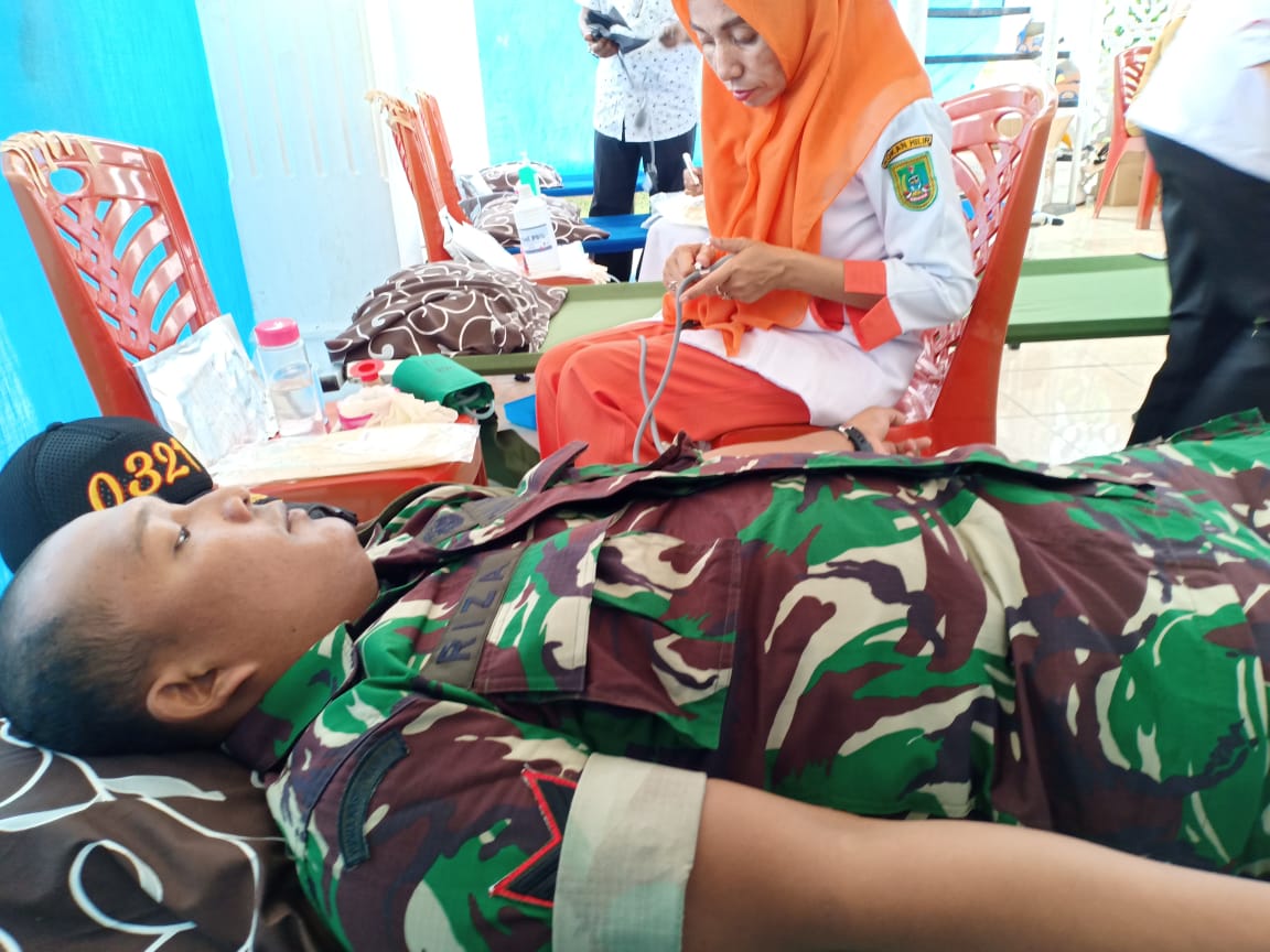 Pembukaan TMMD ke 105, Kodim 0321 Rohil Adakan Donor Darah Dan Pengobatan Gratis Pembukaan TMMD ke 105, Kodim 0321 Rohil Adakan Donor Darah Dan Pengobatan Gratis