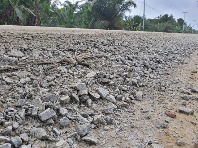 GNPK-RI Duga Proyek Jalan Lintas Ujung Tanjung – Bagansiapiapi Tidak Sesuai Bestek