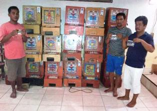 Polsek Bagan Sinembah Tangkap Tiga Penjudi dan 12 Mesin Jackpot