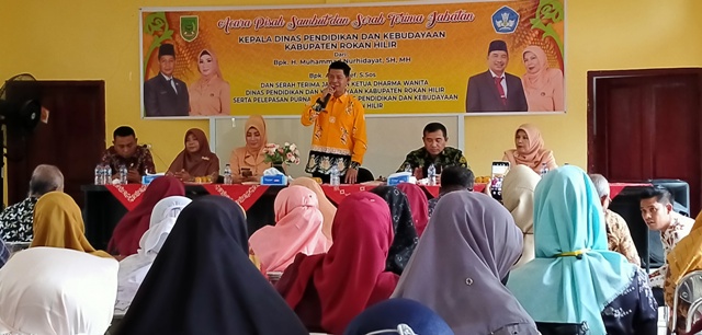 Dinas Pendidikan Rohil Gelar Acara Pisah Sambut Dan Serah Terima Jabatan Kepala Dinas