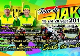 Ditunda Akibat Kabut Asap, Tour de Siak 2015 Kembali Digelar 23 November Ini