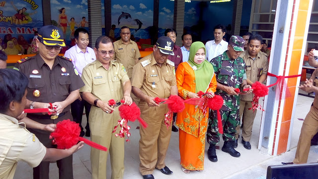 Diduga Tak Miliki IMB, Peresmian Waterboom Milik Ahok Dibanjiri Pejabat Rohil
