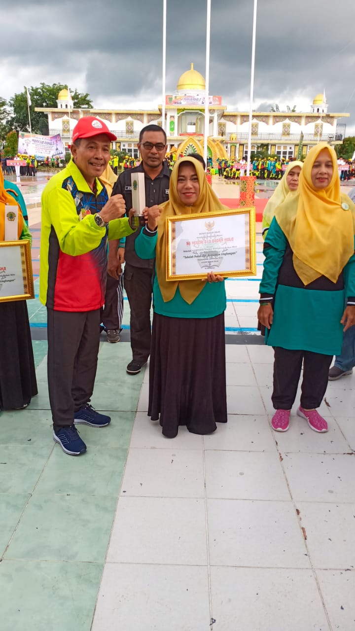 SDN 013 Baganhulu Peraih Penghargaan Rangking 7 Adiwiyata Kabupaten Rohil 2019