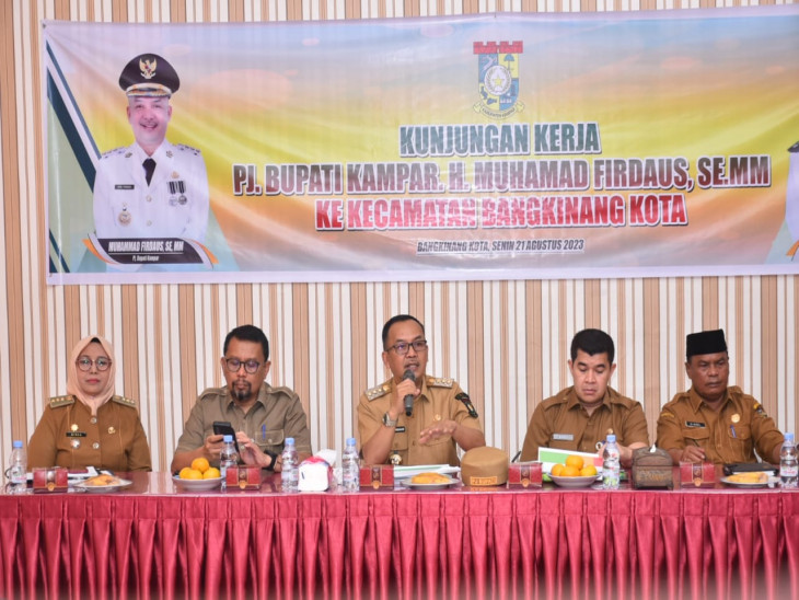 Kunker Ke kecamatan Bangkinang Kota, Pj Bupati Kampar : Bangkinang Kota Adalah Wajah Kabupaten