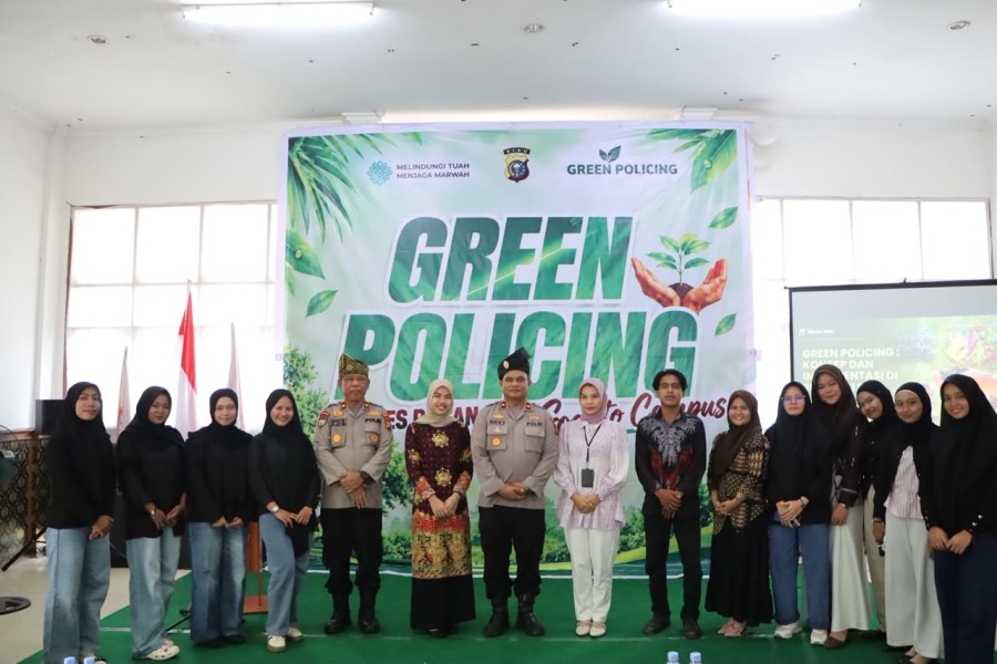 Police Go to Kampus di Kampus ITR, Polres Rohil Edukasi Green Policing dan Simulasi Karhutla