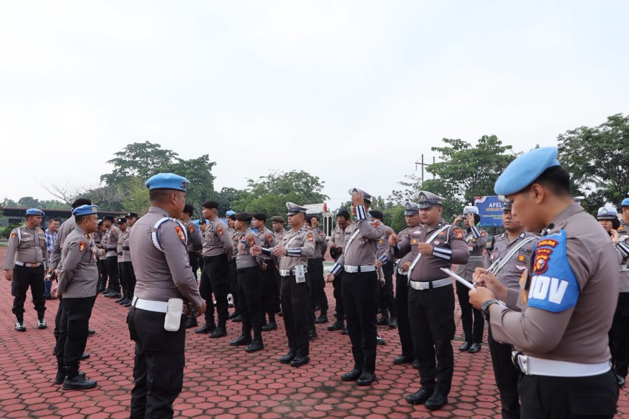 Subbid Provos Bidpropam Polda Riau Laksanakan Gaktiblin Di Polres Rohil