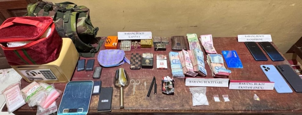 Tak Hanya Sabu 43,3 Gram, Polsek Bangko Pusako Juga Temukan Ratusan Amunisi Kaliber Berbeda