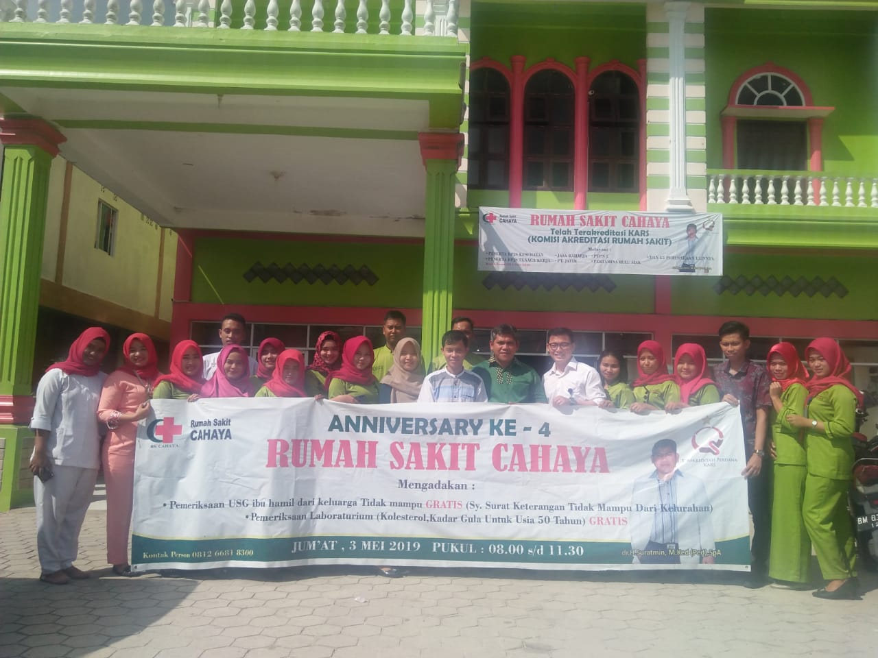 HUT Ke - 4, Rumah Sakit Cahaya Adakan Pengobatan Gratis Warga Lansia