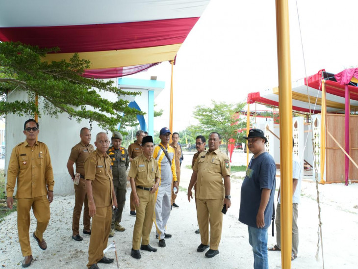 PJ Sekda Kampar Tinjau Lokasi MTQ ke 53 Tingkat Kabupaten Kampar di Perhentian Raja.