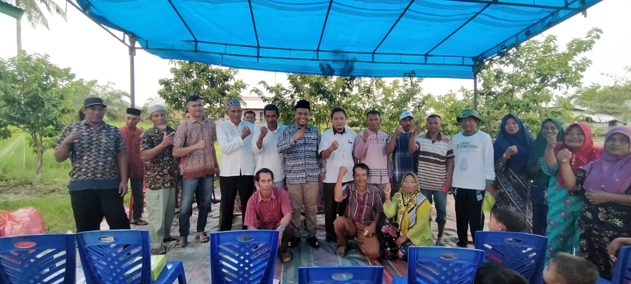 Anggota DPRD Rohil Hermawan Tampung Aspirasi Masyarakat Raja Bejamu