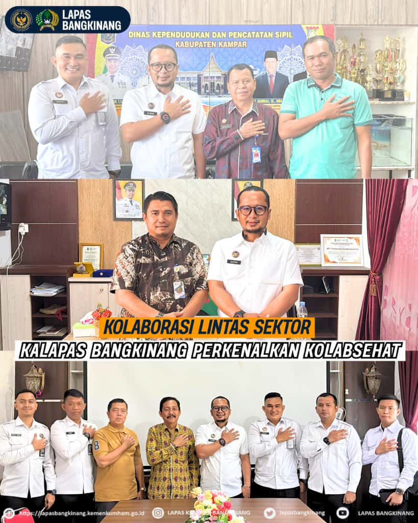 Melalui KOLABSEHAT, Kalapas Bangkinang komitmen Dalam Layanan Kesehatan WBP