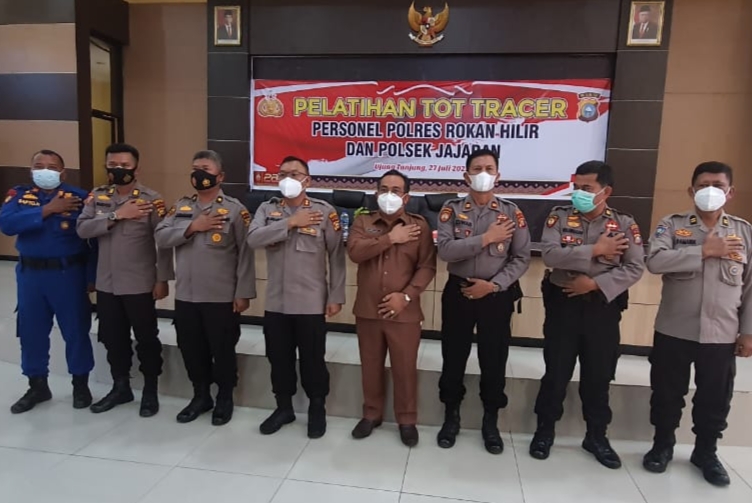 Polres Rohil Gelar Pelatihan Trecer dan Sosialisasi Pencegahan Covid 19