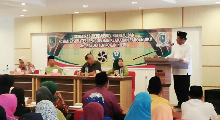 Wabup Rohil Buka Sosialisasi UKM Pengolahan Keamanan Pangan