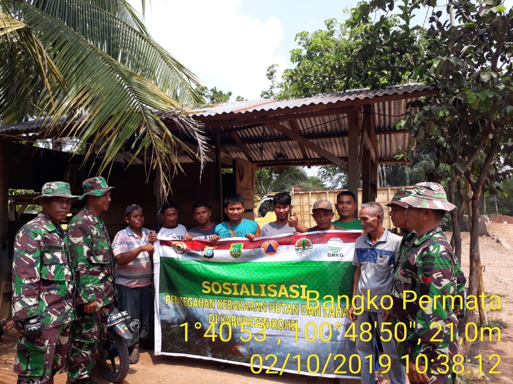 Cegah Karlahut, Koramil 05/RM Gelar Sosialisasi