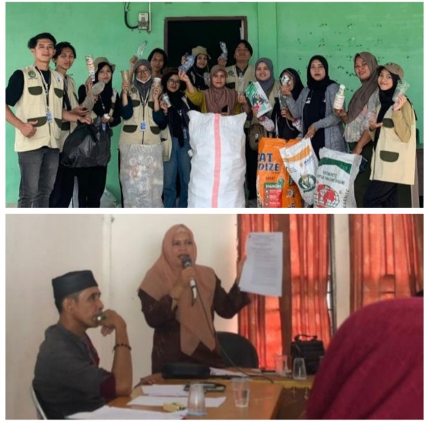 Mahasiswa KUKERTA UNRI Bersinergi Wujudkan Bank Sampah SEHATI di Rantau Panjan Kanan