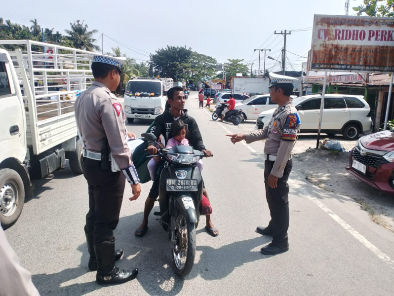Kasatlantas Polres Dumai Laksanakan Giat Penertiban Lalin Ops Lancang Kuning 2025