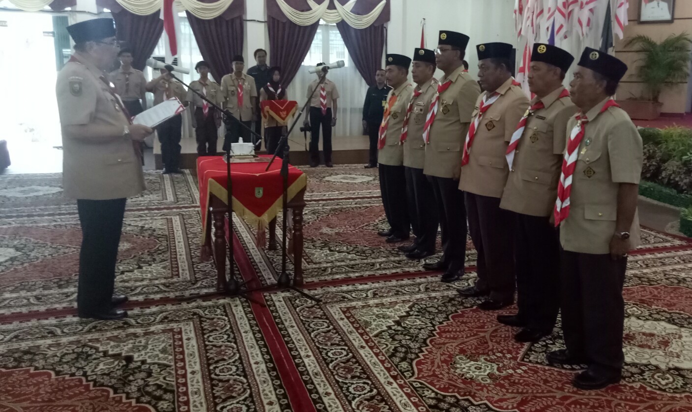 Bupati Rohil Suyatno Dilantik Sebagai Kamabicab Gerakan Pramuka