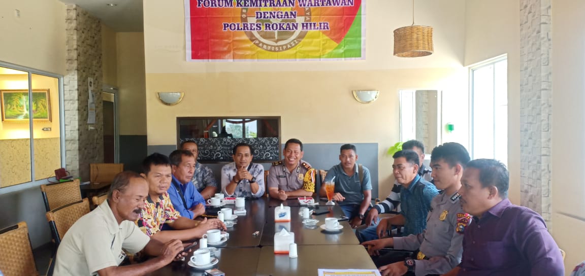 Polres Rohil Gelar Temu Ramah Bersama Rekan Wartawan