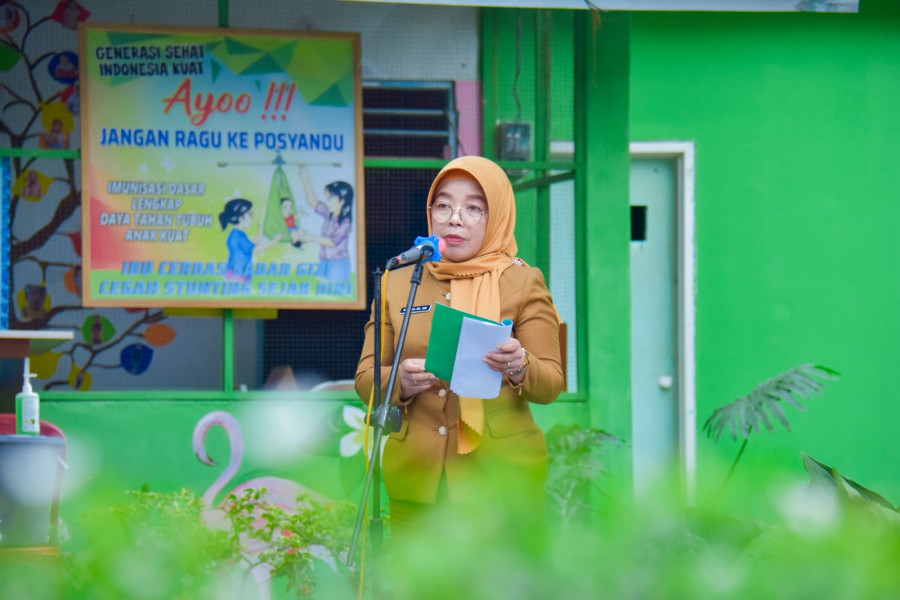 Pj Sekda Ramlah Launching Lomba Posyandu Tingkat Kabupaten Kampar.