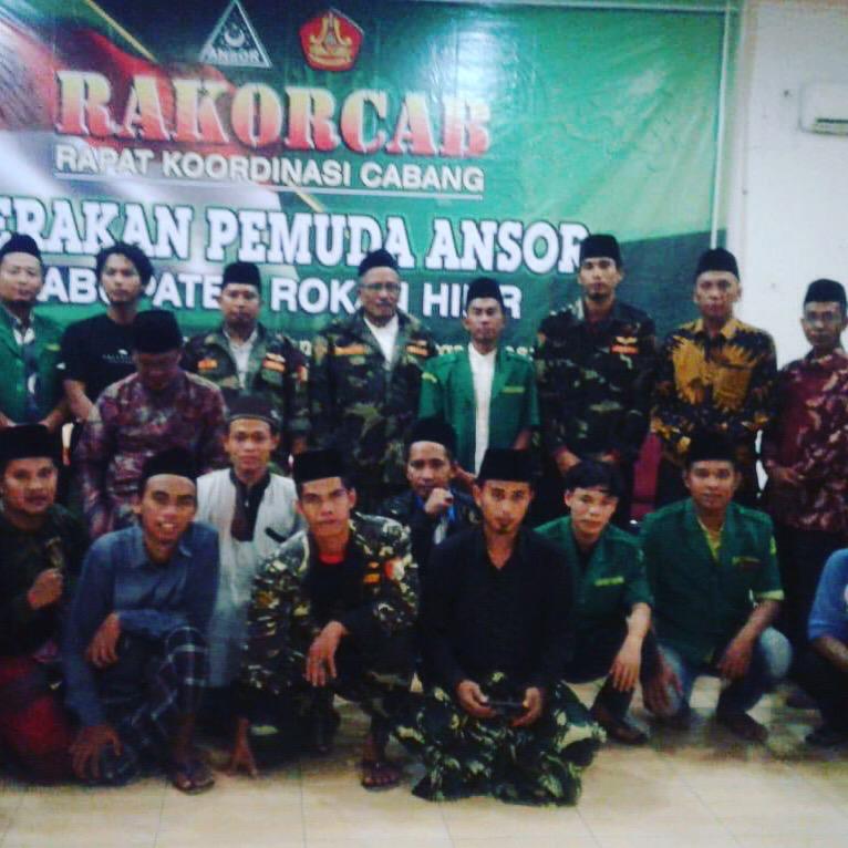 Gelar Rakorcab GP Ansor Rohil Solidkan Gerakan