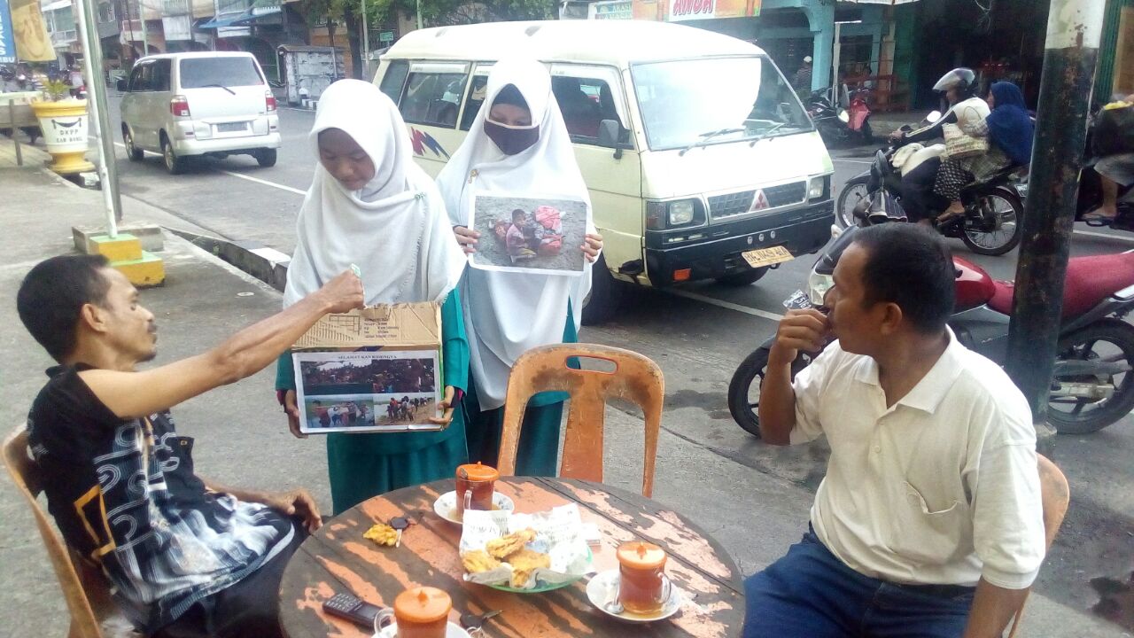 Peduli Muslim Rohingya Siswa Madrasah Aliah Bangko Galang Dana Bantuan