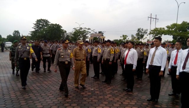 Polres Rohil Gelar Apel Pelaksanaan Operasi Lilin Tahun 2017