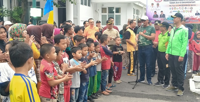 Sempena Hari Juang 45 TNI AD Ke-74, Kodim 0321 Adakan Jalan Santai