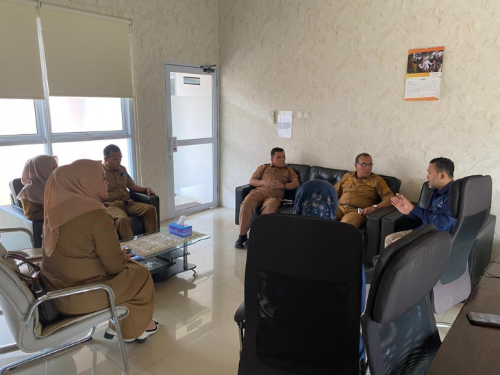 Kepala Dinas Kominfo Kampar Kunjungi BPS Kabupaten Kampar Tindaklanjuti Evaluasi EPSS