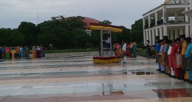 Bupati Rohil Suyatno Pimpin Apel Pencanangan Muatan Lokal Melayu Riau