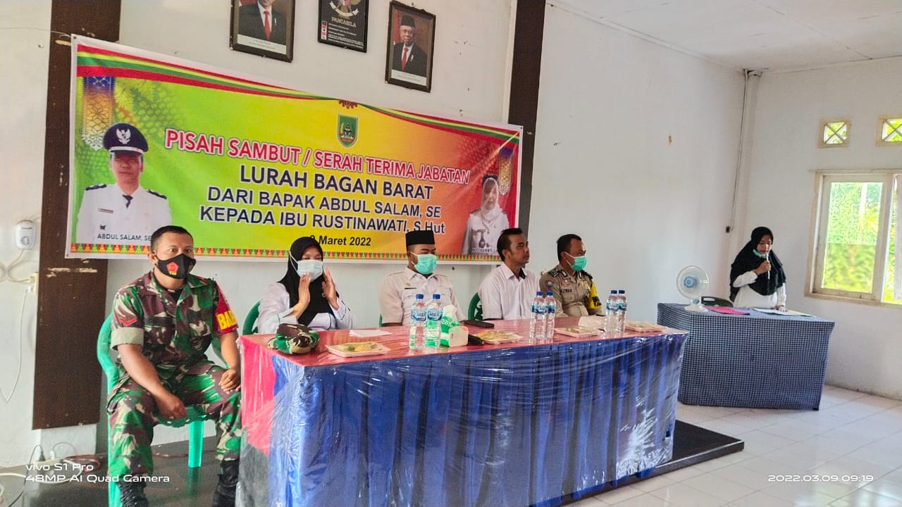 Camat Bangko Hadiri Sertijab Lurah Baganbarat