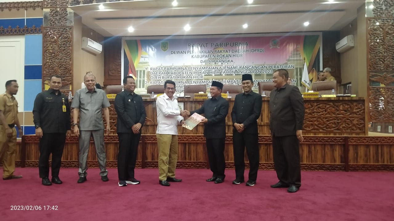 Empat Ranperda Hak Inisiatif DPRD Rohil Diparipurnakan