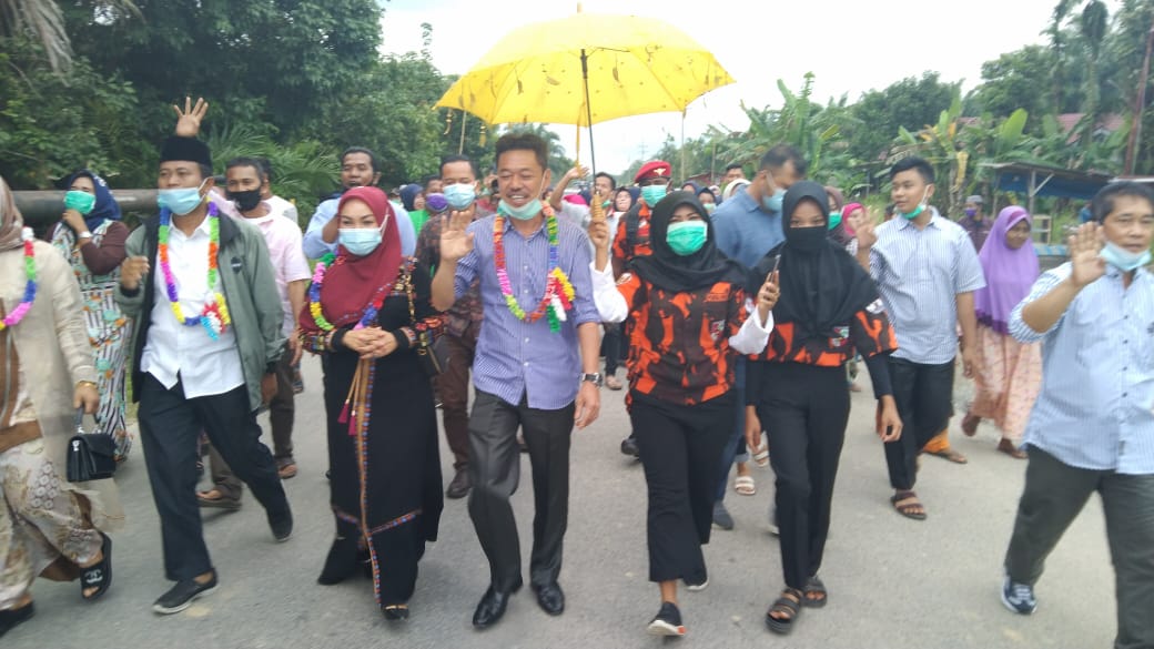 Meriah, Kampanye Paslon AMAN Diarak Pemuda Pancasila Rantau Kopar Meriah, Kampanye Paslon AMAN Diarak Pemuda Pancasila Rantau Kopar