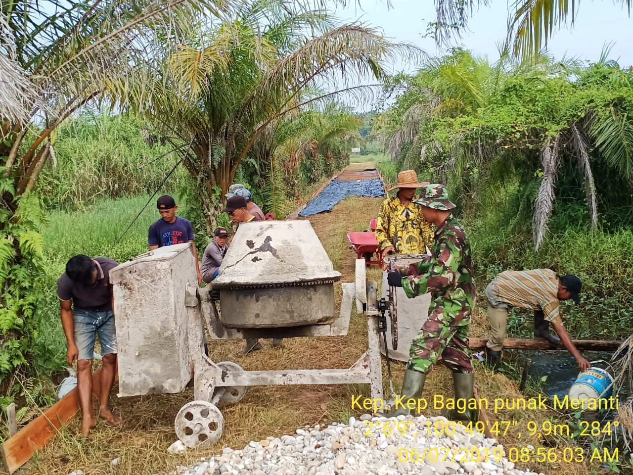 TMMD ke 105, Kodim 0321 Rohil Bangun Enam Sasaran Fisik