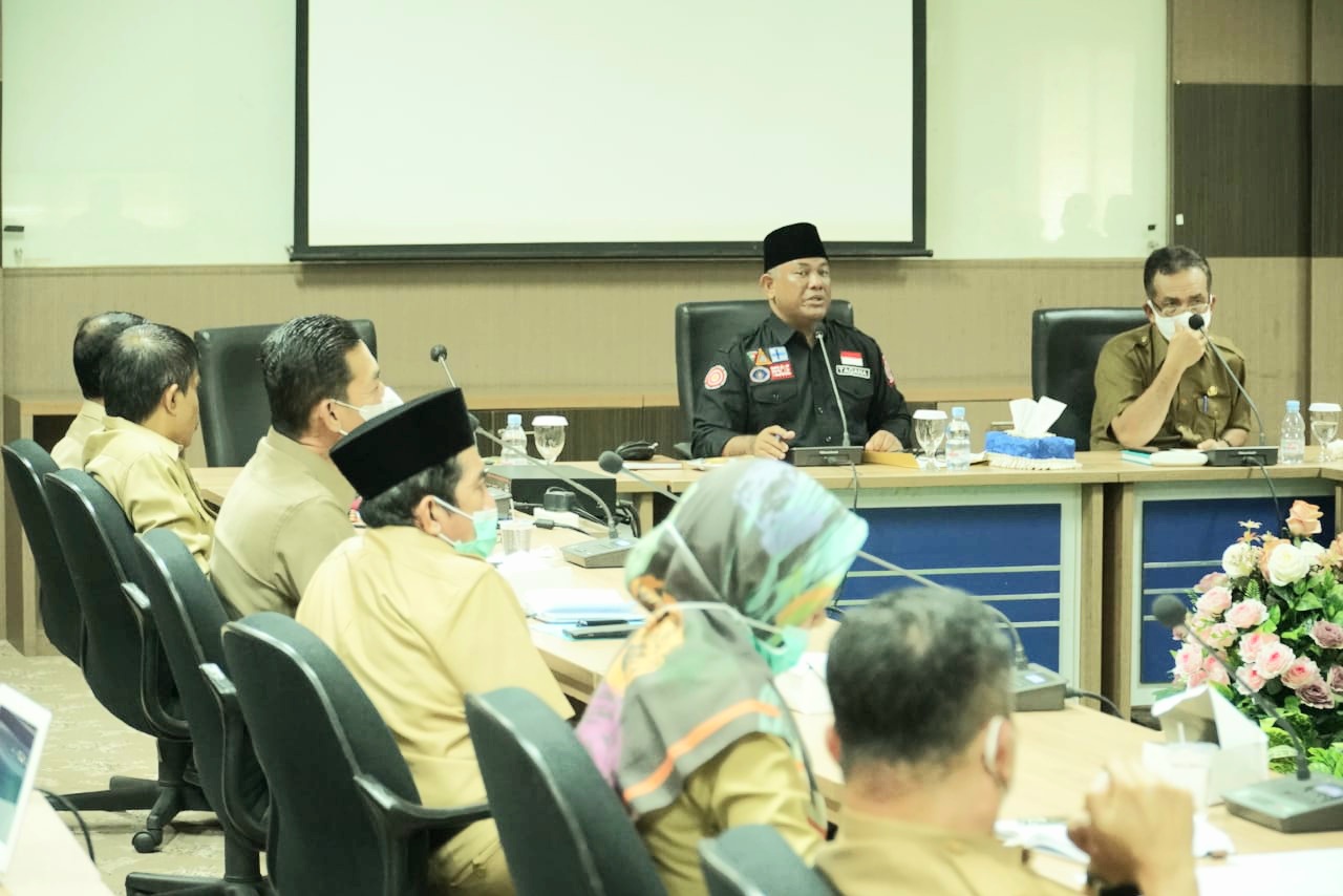 Bupati Kampar Pimpin Rapat Percepatan Realisasi Anggaran