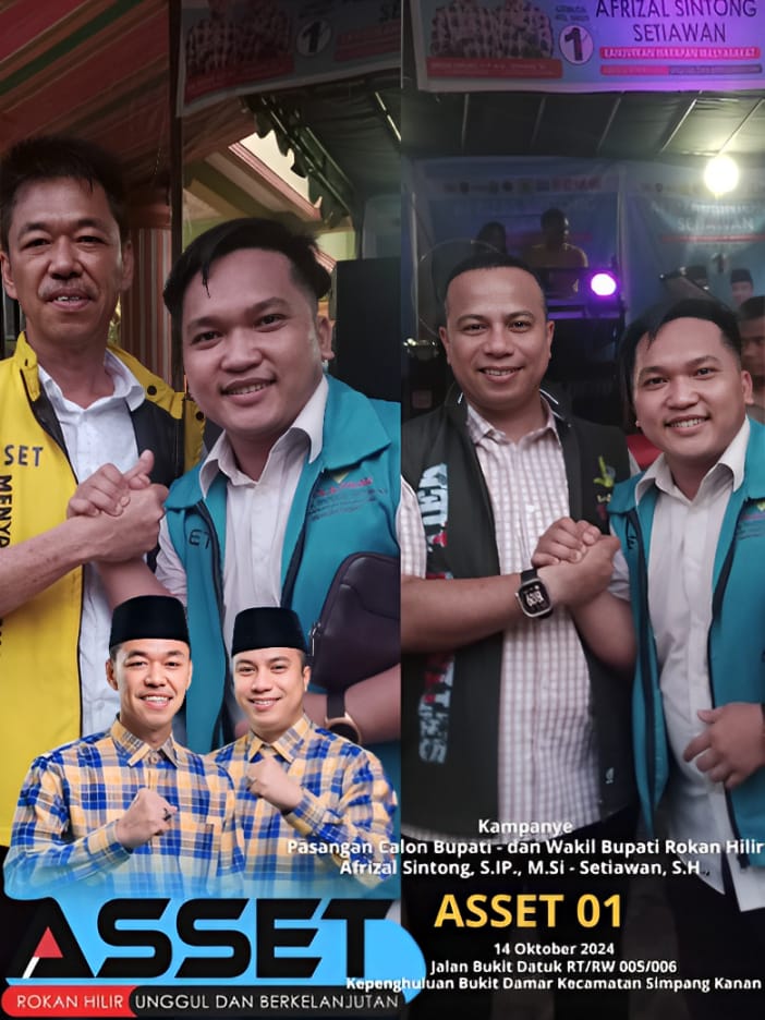 Ilham Septi Sumantri Ajak Masyarakat Simpang Kanan Menangkan Afrizal-Setiawan Pada Pilkada Rohil Ilham Septi Sumantri Ajak Masyarakat Simpang Kanan Menangkan Afrizal-Setiawan Pada Pilkada Rohil