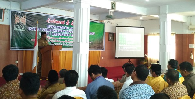 Wabup Jamiludin Buka Secara Resmi Musda Ke II ICMI Rohil