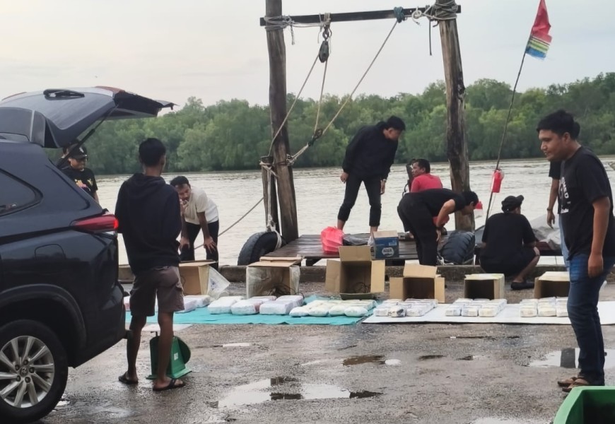 Polri Gagalkan Pengiriman Puluhan Kilo Sabu di Pulau Halang