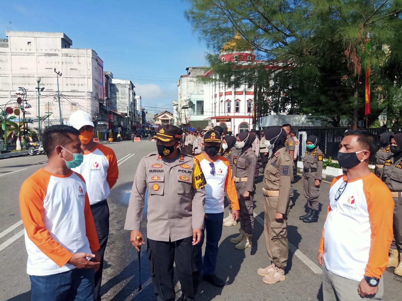 Bersama Bawaslu, Kapolres Rohil Lepas Patroli Money Politic